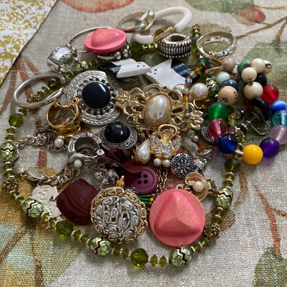 Vintage Other - Crafts supplies from jewelry pieces and parts